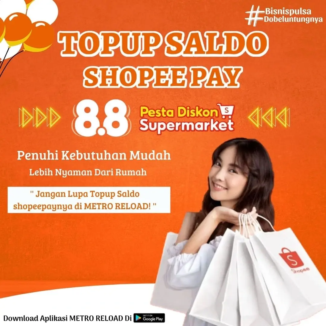 Isi Saldo Shopeepay Murah di Metro Reload