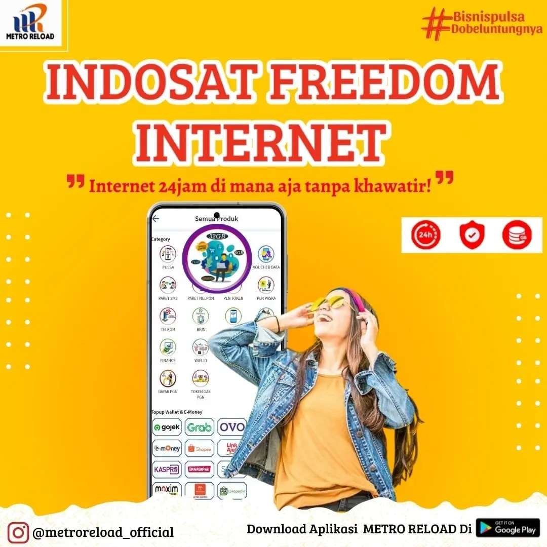 Indosat Freedom Internet 24 Jam Tanpa Khawatir